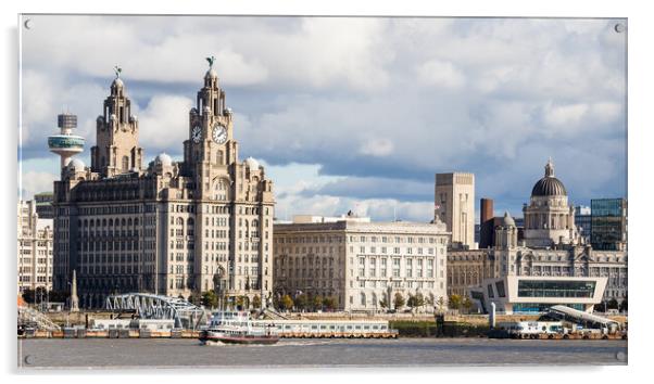 Ferry across the Mersey Acrylic by Jason Wells