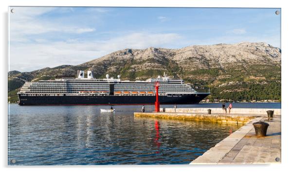 Holland America Line cruise ship Acrylic by Jason Wells