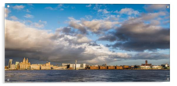 Panorama of the Liverpool waterfront Acrylic by Jason Wells