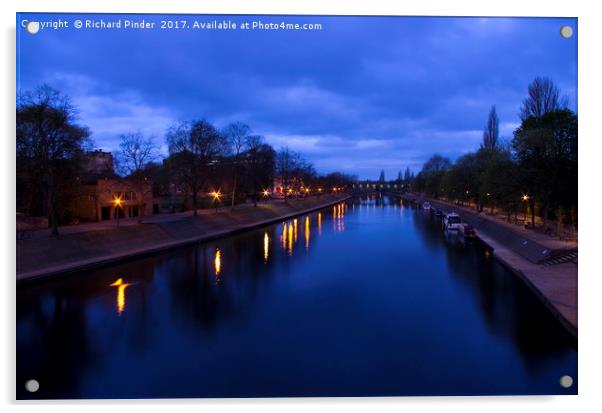 Daybreak over the River Ouse, York Acrylic by Richard Pinder