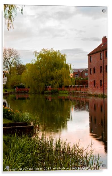 Pocklington Canal head Acrylic by Richard Pinder