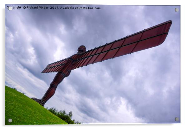 Angel of the North Acrylic by Richard Pinder