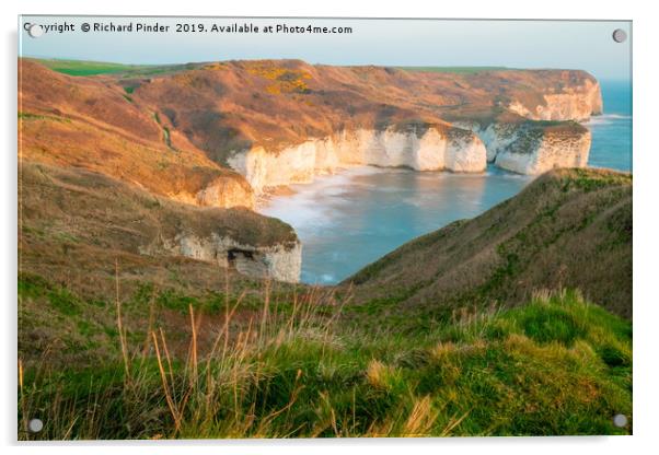 Silex Bay, Flamborough Head Acrylic by Richard Pinder