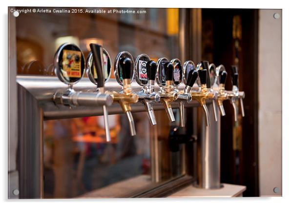 Beer tap bar Same Krafty Acrylic by Arletta Cwalina