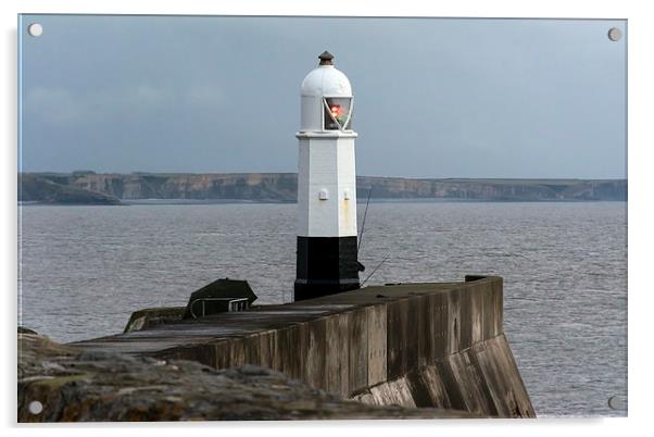  Porthcawl Lighthouse Acrylic by Dean Merry