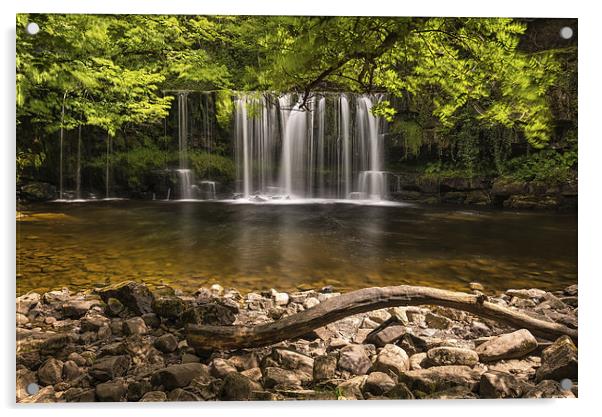 Sgwd Ddwli Uchaf, Brecon Waterfalls Acrylic by Dean Merry