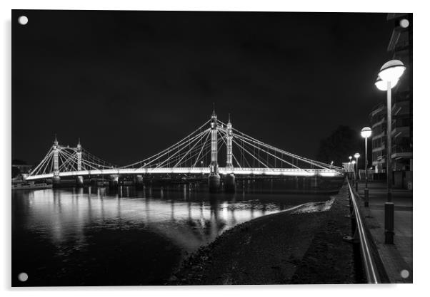 The Albert Bridge Acrylic by Dean Merry
