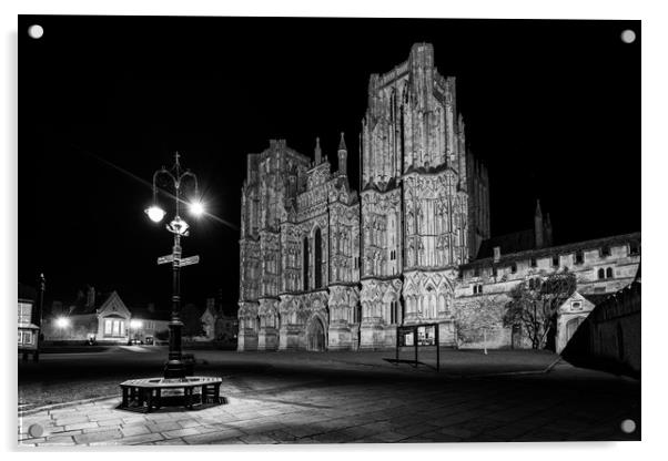 Wells Cathedral Somerset England Acrylic by Dean Merry