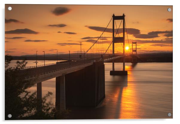  First Severn Crossing Acrylic by Dean Merry