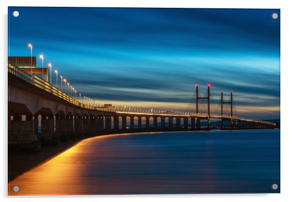 Second Severn Crossing   Acrylic by Dean Merry