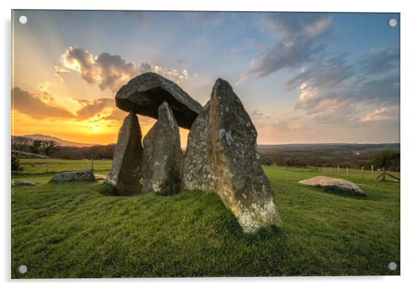 Pentre Ifan Burial Chamber Acrylic by Dean Merry