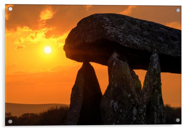 Pentre Ifan Burial Chamber Acrylic by Dean Merry