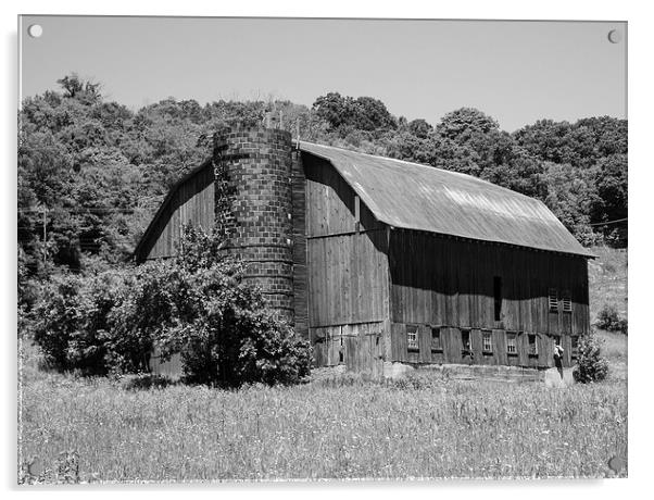 This Old Barn Acrylic by Howard Tenke