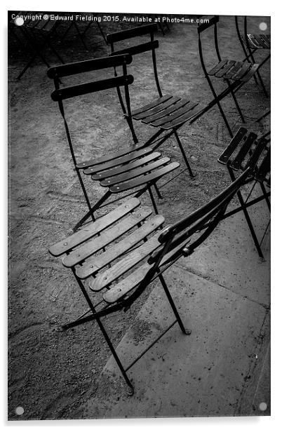 Park Chairs Acrylic by Edward Fielding