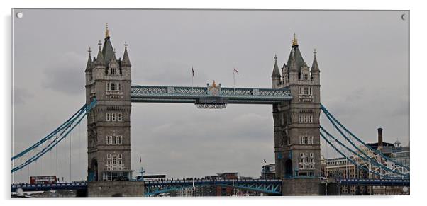 Tower Bridge London, England Acrylic by Michael Crawford