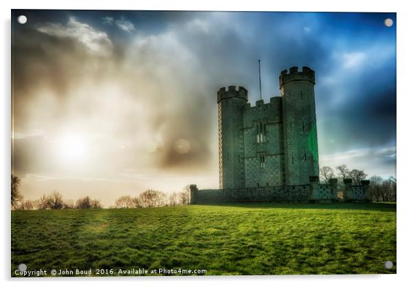 Hiorne's Tower Arundel West Sussex UK Acrylic by John Boud