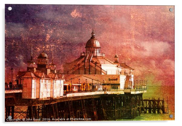 Eastbourne Pier Textured experiment 1 Acrylic by John Boud