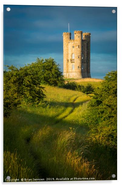 Broadway Tower Acrylic by Brian Jannsen