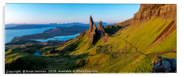 Old Man of Storr Acrylic by Brian Jannsen