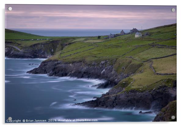 Dingle Peninsula Evening  Acrylic by Brian Jannsen