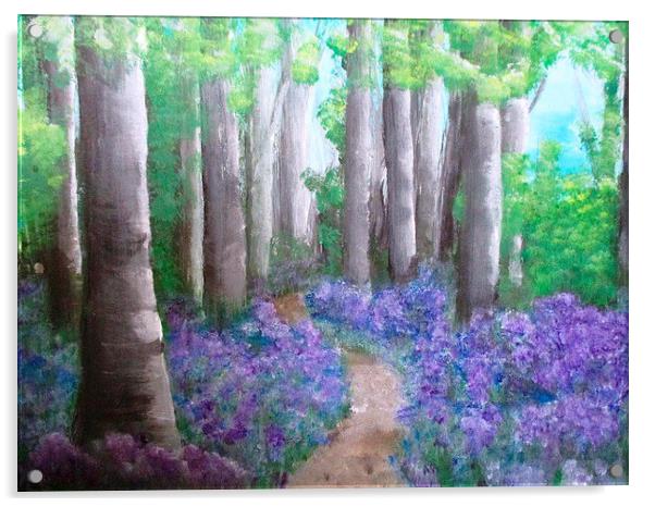In the woods Acrylic by Ann Biddlecombe