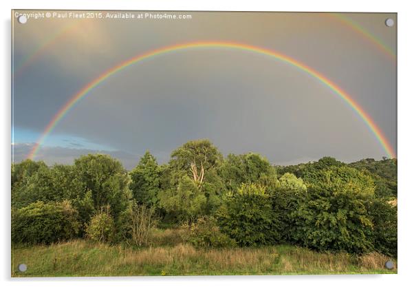 Double Rainbow Acrylic by Paul Fleet