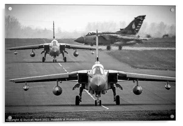 RAF Tornado GR4 Trio Finale Acrylic by Duncan Monk