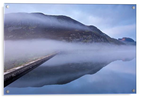  Rising mist in the elan valley Acrylic by Stephen Taylor