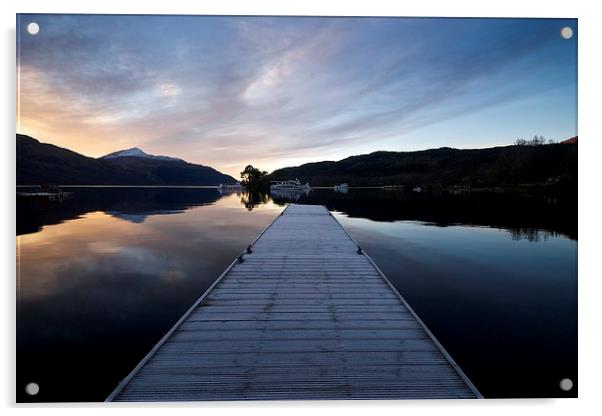  Loch Lomond at Sunrise Acrylic by Stephen Taylor