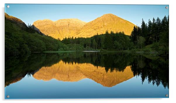  Glencoe reflections in summer Acrylic by Stephen Taylor