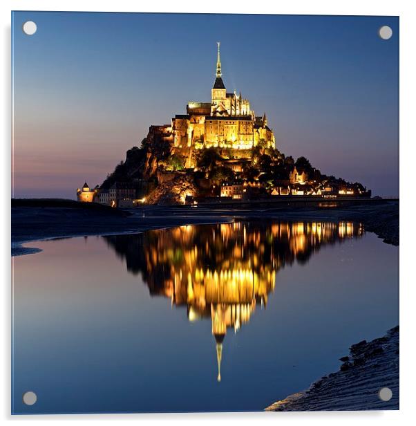  Mont Saint Michel Acrylic by Stephen Taylor
