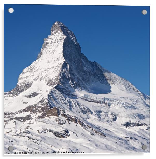 The Matterhorn Acrylic by Stephen Taylor