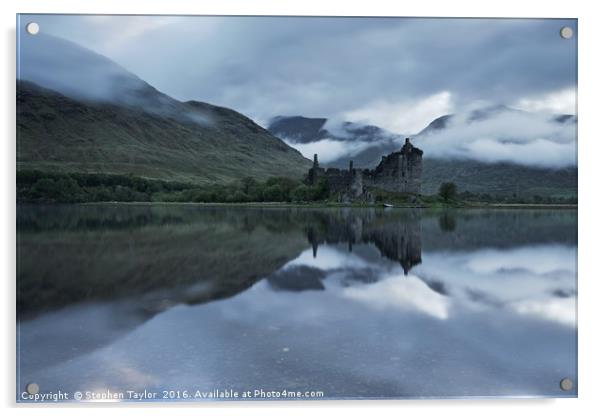 Dawn at Loch Awe Acrylic by Stephen Taylor