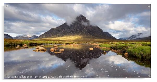 Buachaille Etive Mor Acrylic by Stephen Taylor