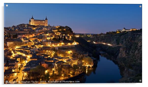 Toledo Panoroama Acrylic by Stephen Taylor