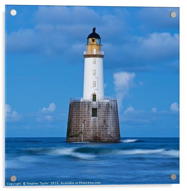 Rattray Head Lighthouse Acrylic by Stephen Taylor