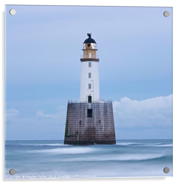 Rattray Head Lighthouse Acrylic by Stephen Taylor