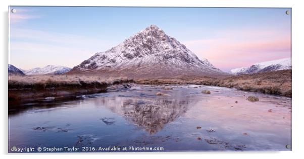 Dawn in Glencoe Acrylic by Stephen Taylor