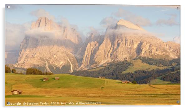 Langkofel Acrylic by Stephen Taylor