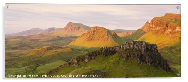 The Trotternish Ridge Acrylic by Stephen Taylor