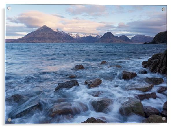 Dawn at Elgol Acrylic by Stephen Taylor