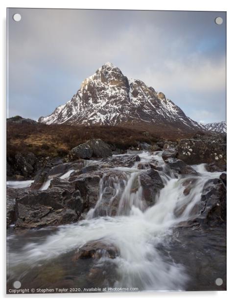 Stob dearg Acrylic by Stephen Taylor