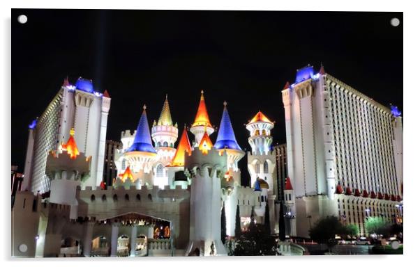 Excalibur Hotel Las Vegas Acrylic by Andy Smith