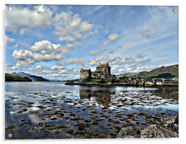 Majestic Eilean Donan Castle Acrylic by Andy Smith