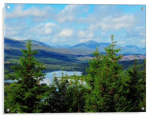  Loch Garry Acrylic by Andy Smith