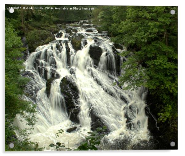 Swallow Falls Acrylic by Andy Smith