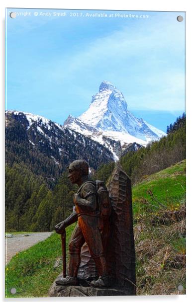 Matterhorn Alpine Trails           Acrylic by Andy Smith