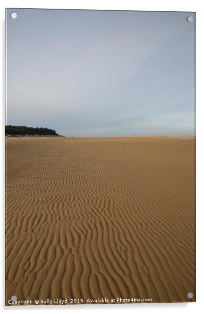 Sand Ripples at Wells-next-the-Sea  Acrylic by Sally Lloyd