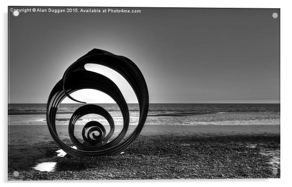   Mary's Shell, Cleveleys Beach Acrylic by Alan Duggan