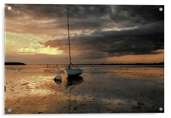 Serenity in Poole Harbour Acrylic by paul cobb